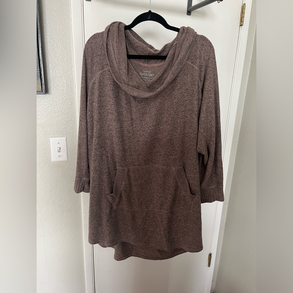 Soft plus sized hoodie